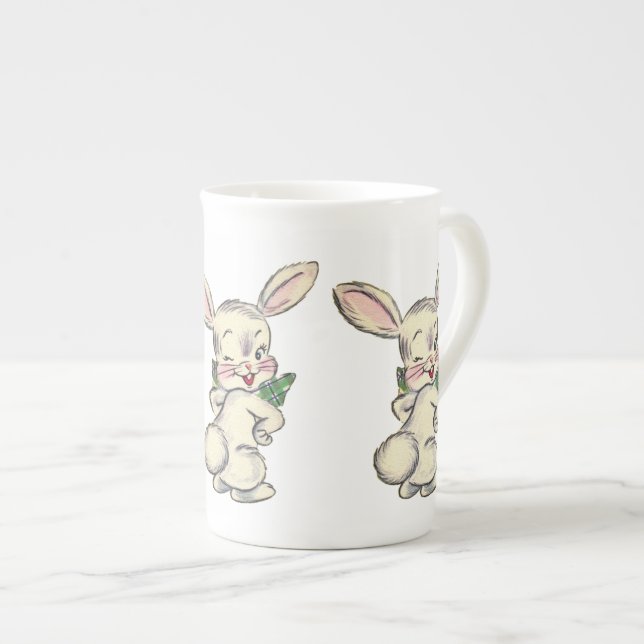 Bunny Rabbit Mug Cup Bone China (Front Right)