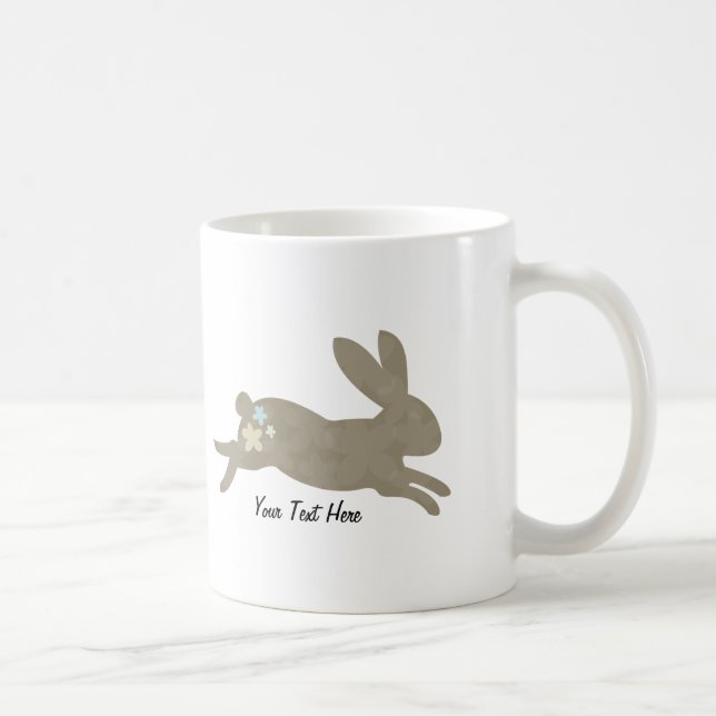 Bunny Rabbit (personalised) Coffee Mug (Right)