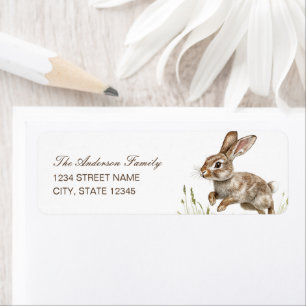 Bunny Rabbit Return Address Label