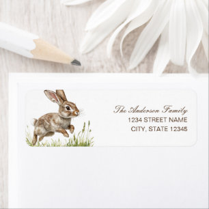 Bunny Rabbit Return Address Label
