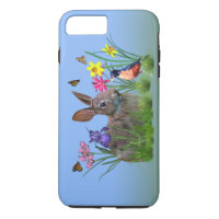 Bunny Rabbit,  Robin, and Flowers, Customisable