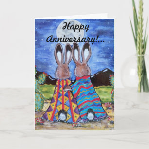 Bunny Rabbit/"Snuggle Bunnies" Anniversary Card