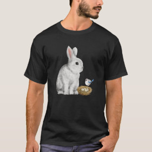 Bunny Rabbit Spring Bird Nest Eggs Cute Easter Bun T-Shirt