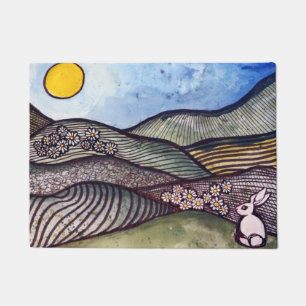 Bunny Rabbit Spring Doormat