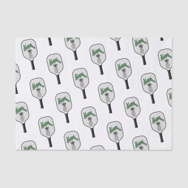 Bunny Rabbit Topiary Ginger jar jars  Tissue Paper (Front)