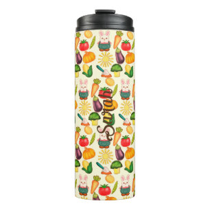 Bunny Rabbit Vegetable Farmer Thermal Tumbler