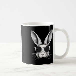 Bunny Rabbit With Sungles Easter Artistic Cartoon Coffee Mug