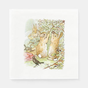 Bunny Rabbits: Blackberry Picking (Beatrix Potter) Napkin