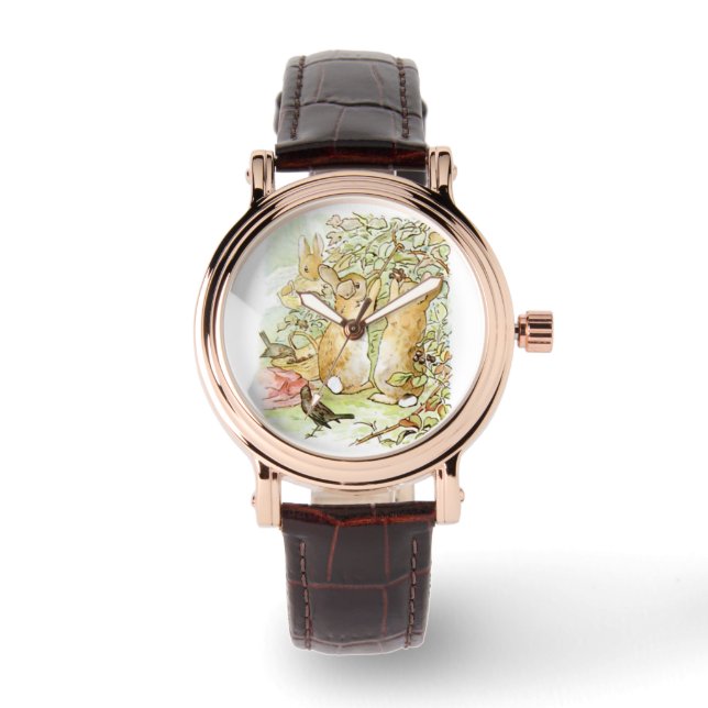 Bunny Rabbits: Blackberry Picking (Beatrix Potter) Watch (Front)