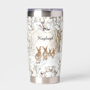Bunny Rabbits Christmas Insulated Tumbler