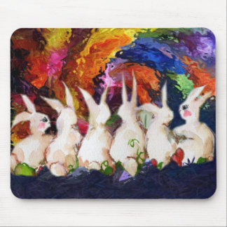 bunny rabbits mouse pad