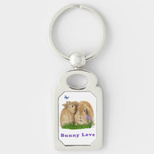 Bunny rabbitt key ring