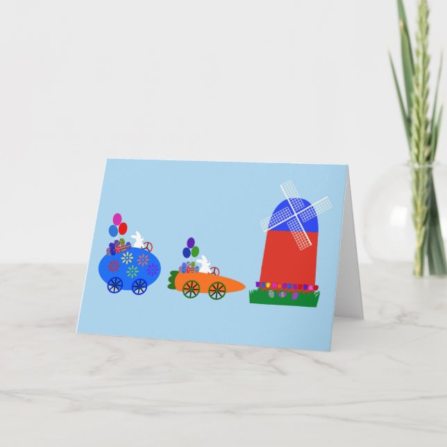 Bunny Race Cars #1 Card (Front)