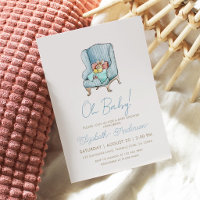 Bunny Reading A Book Storybook  Baby Shower