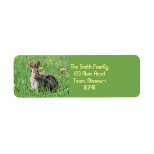 Bunny Return Address Label