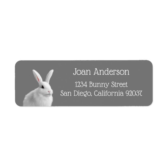 Bunny Return Address Label (Front)