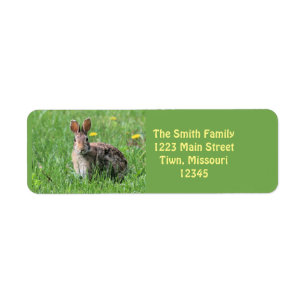 Bunny Return Address Label