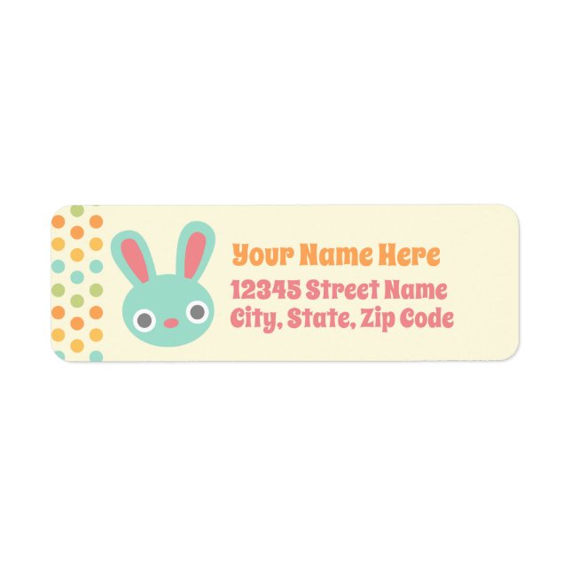 Bunny return address labels (Front)