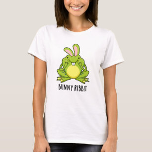 Bunny Ribbit Funny Rabbit Frog Pun  T-Shirt