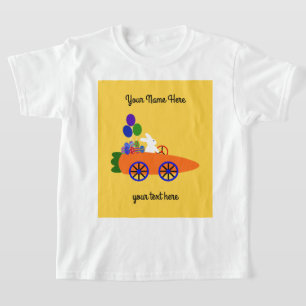 Bunny Riding Carrot Car #3 T-Shirt
