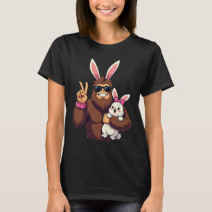Bunny Sasquatch Bigfoot Sungles Easter  T-Shirt