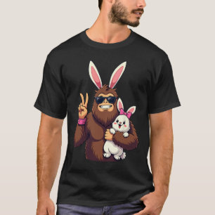 Bunny Sasquatch Bigfoot Sungles Easter  T-Shirt