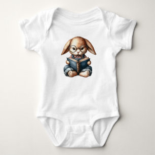 Bunny Scholar Baby Bodysuit