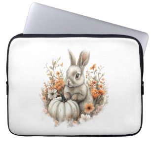 Bunny Shirt Country Pumpkin Laptop Sleeve