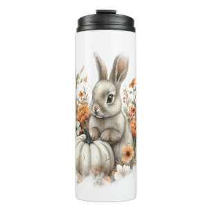 Bunny Shirt Country Pumpkin Thermal Tumbler