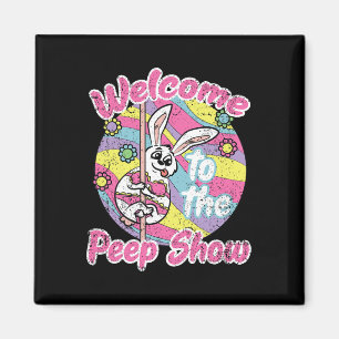 Bunny Show Easter Rabbit Egg Hunting Spring Men Wo Magnet