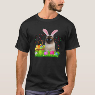 Bunny Siamese Cat Funny Easter Siamese Cat Lover G T-Shirt