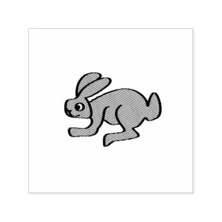 bunny, side view self-inking stamp