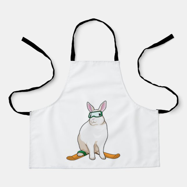 Bunny Skier Ski Apron (Front)