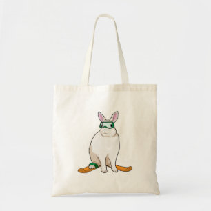 Bunny Skier Ski Tote Bag