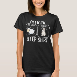 Bunny sleeping shirt counting sheep