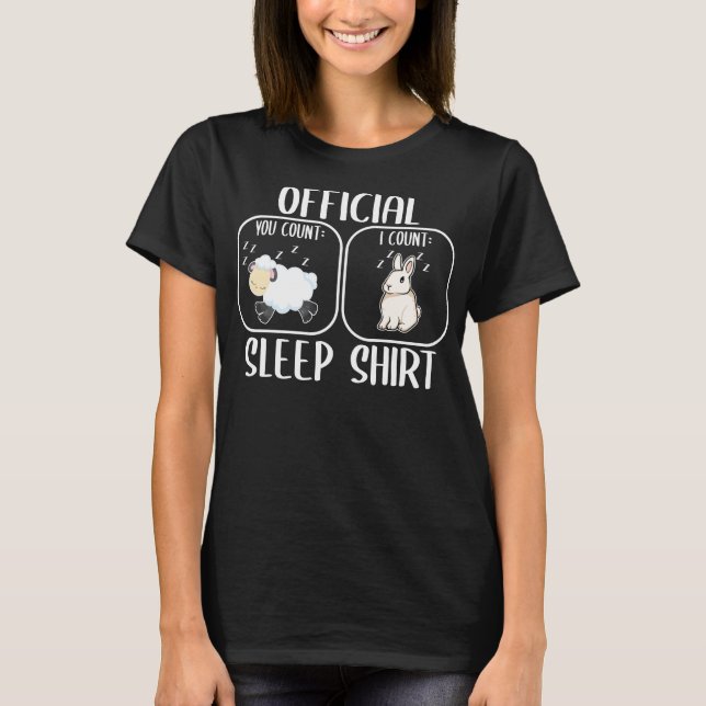 Bunny sleeping shirt counting sheep (Front)