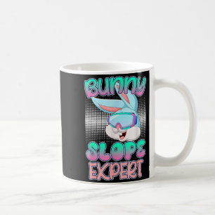 Bunny slope expert ski bunnies skiing women snow coffee mug