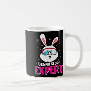 Bunny slope expert skiing women ski slope ski coffee mug