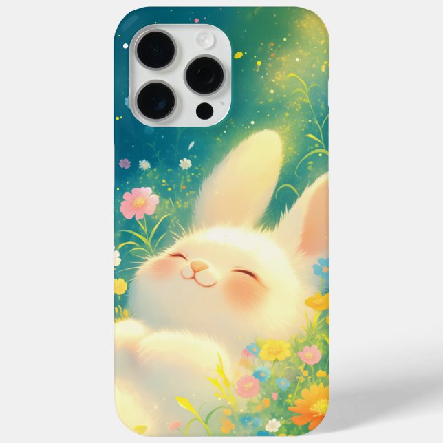 Bunny Slumber Among the Blossoms Case-Mate iPhone Case (Back)