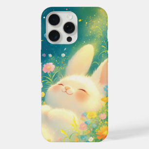 Bunny Slumber Among the Blossoms iPhone 15 Pro Max Case