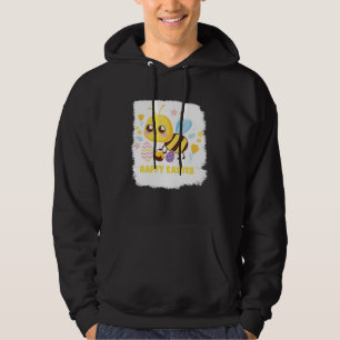 Bunny Spring Hunt Eggs bee Happy Easter Day Hoodie
