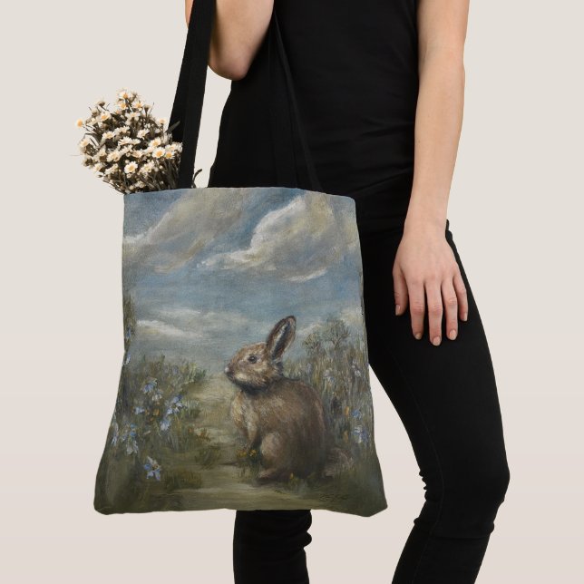 Bunny Spring Op1 Tote Bag (Close Up)