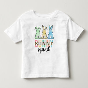 Bunny Squad Easter Egg Hunt Cute Bunny Toddler T-Shirt