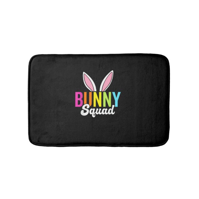 Bunny squad, matching easter rabbit ears, Easter p Bath Mat (Front)
