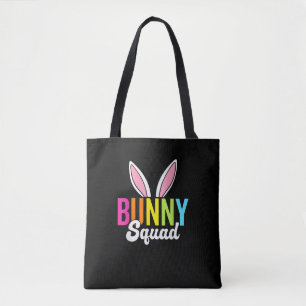 Bunny squad, matching easter rabbit ears, Easter p Tote Bag