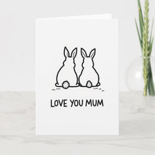 Bunny Sweet Mothers Day Card