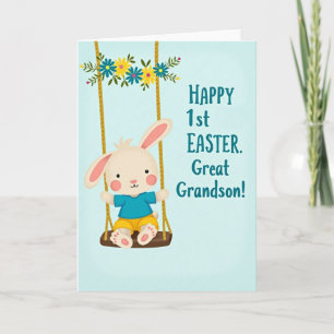 Bunny Swing First Easter Card