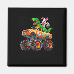 Bunny T-rex Easter Monster Truck Dino Funny Boys K Magnet