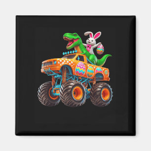 Bunny T-rex Easter Monster Truck Dino Funny Boys K Magnet
