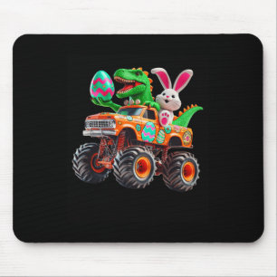 Bunny T-rex Easter Monster Truck Dino Funny Boys K Mouse Pad